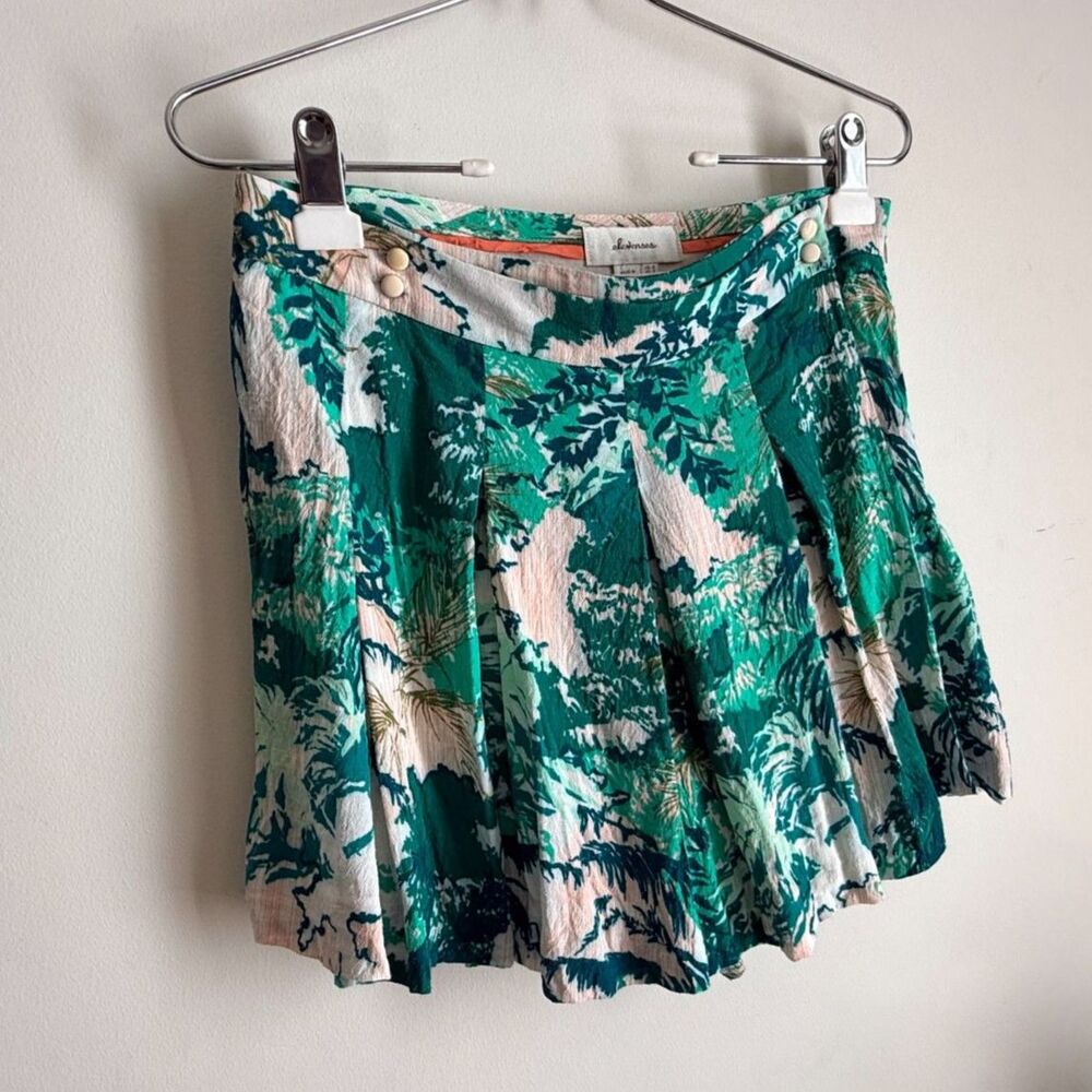 Anthropologie elevenses pink & green skort - Women's US 4